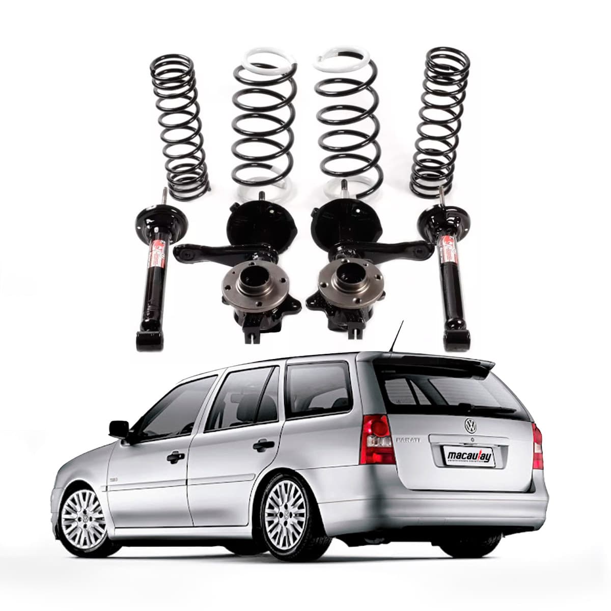 Suspensão Fixa VW Parati G1/G2/G3/G4 KIT Completo c/ Telescopio — foto 1