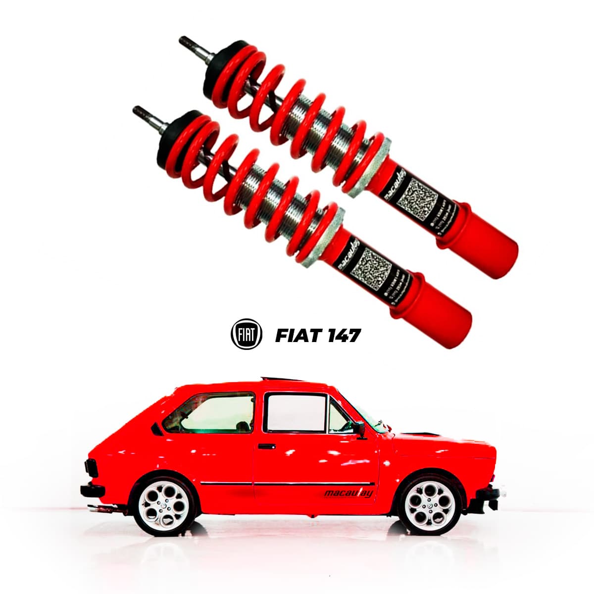 Suspensão Regulável Slim Fiat 147 KIT Traseiro — foto 1