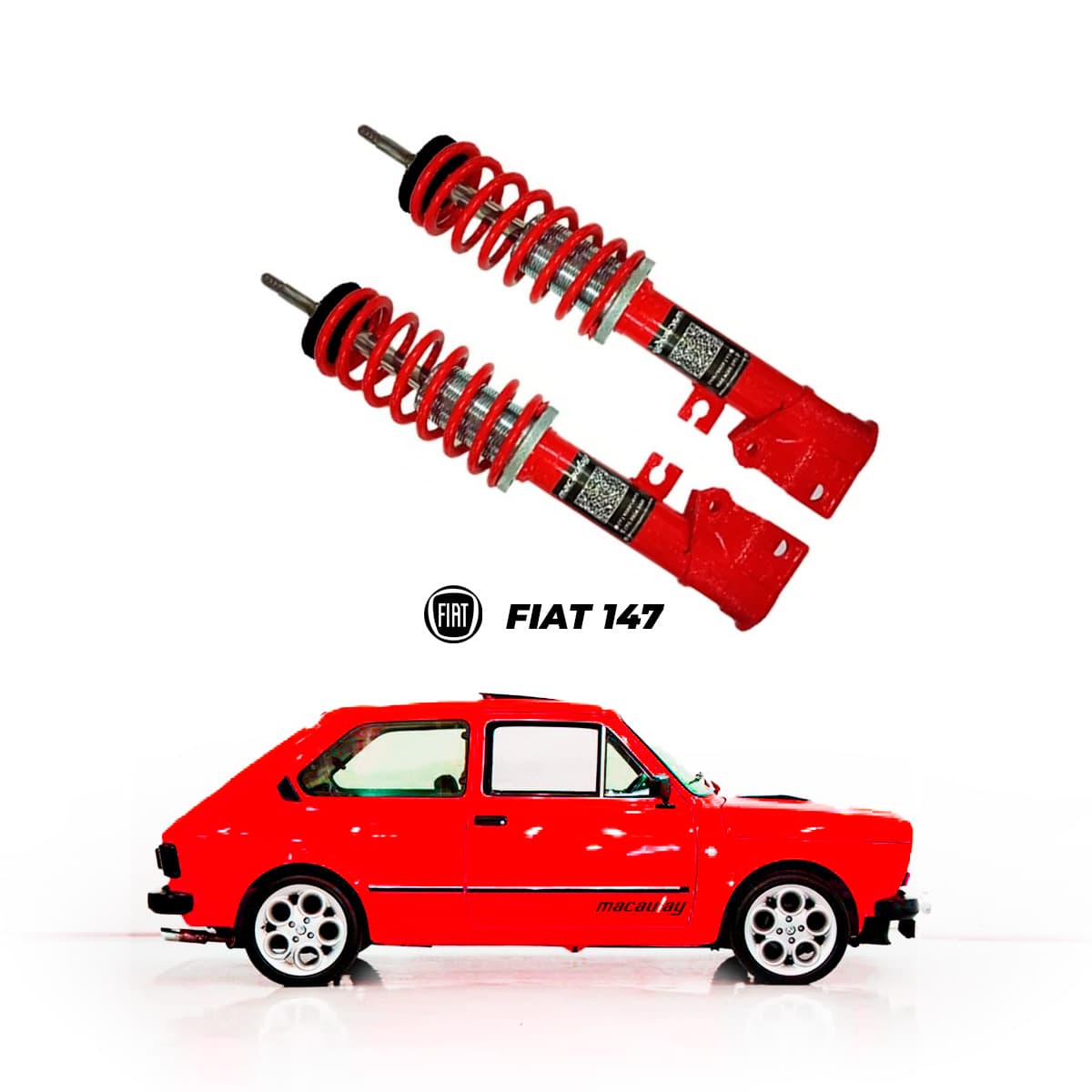 Suspensão Rosca Sport Fiat 147 KIT Traseiro — foto 1