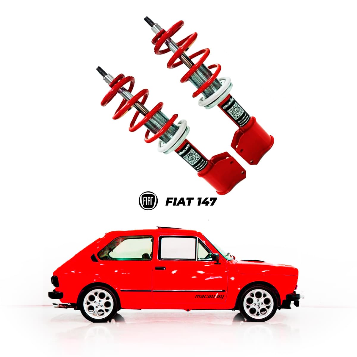 Suspensão Rosca Sport Fiat 147 KIT Dianteiro — foto 1