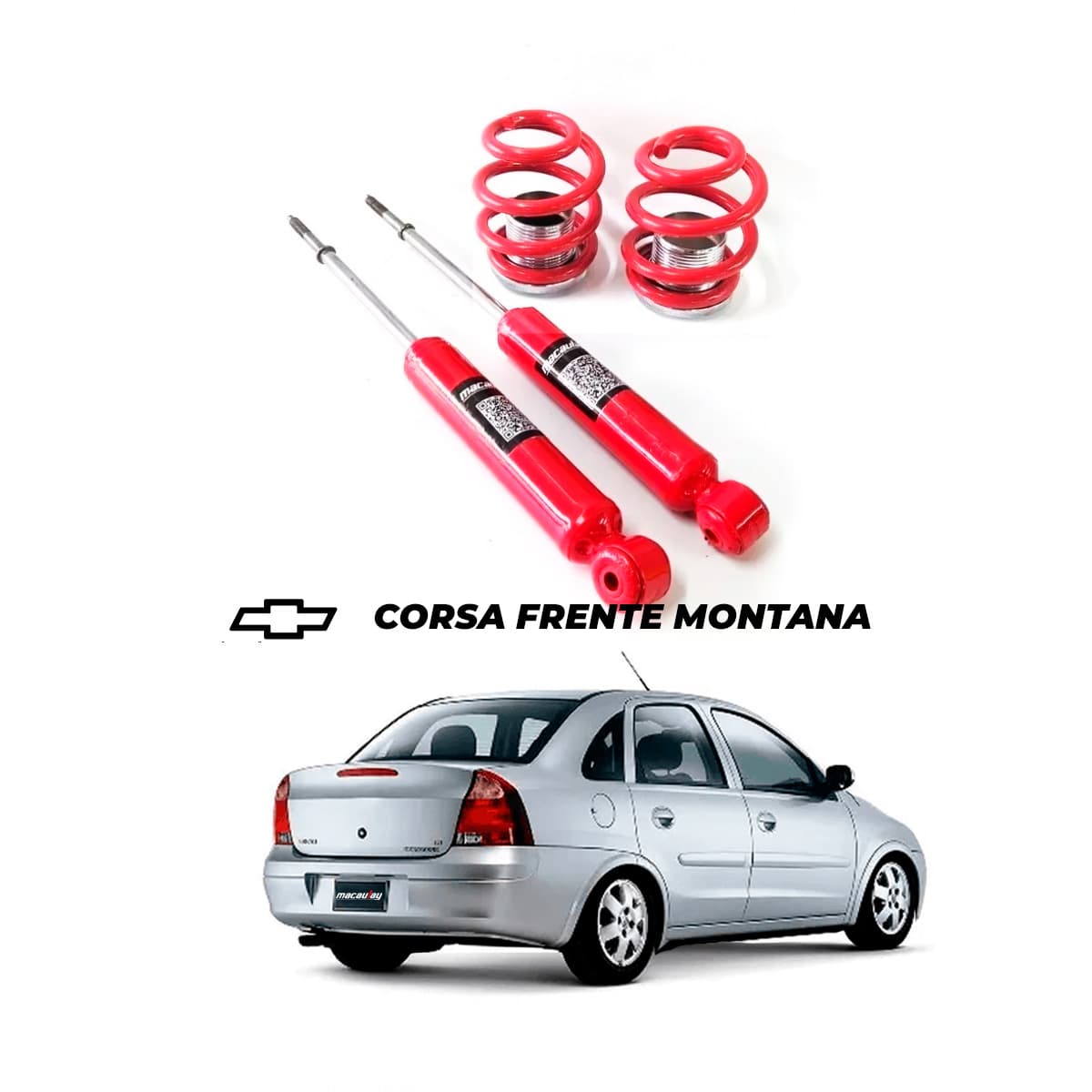 Suspensão Rosca Sport Corsa Frente Montana KIT Traseiro