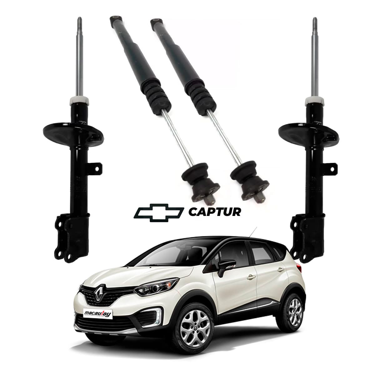 Amortecedor Reforçado Renault Captur KIT Completo