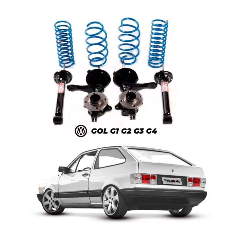 Suspensão Fixa VW Gol G1/G2/G3/G4 com Telescopio KIT Completo – Macaulay